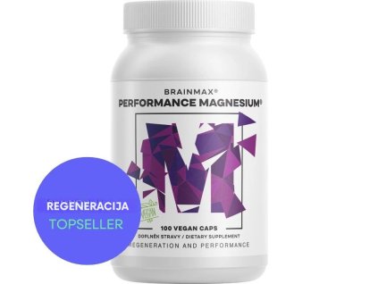 Performance Magnesium® 1000 mg, Magnezij 200 mg + Vitamin B6 P5P, 100 veganskih kapsula