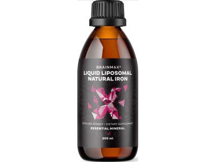 BrainMax Liposomal Natural Iron, liposomalno željezo, 200 ml