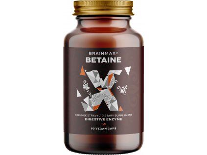 BrainMax Betain HCl, Betain HCl i žuti magnezij, 700 mg, 90 kapsula