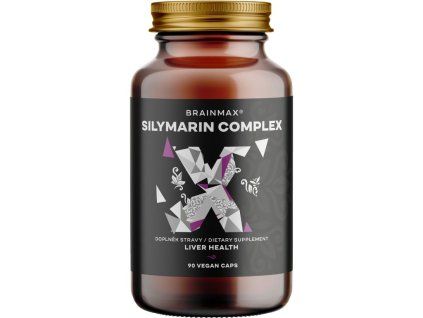 BrainMax Silymarin Complex, Ekstrakt sikavice + još 5 biljaka, 90 kapsula od povrća