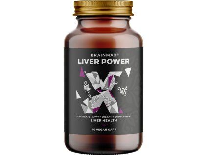 BrainMax Liver Power, kompleks tvari za potporu normalnoj funkciji jetre, 90 biljnih kapsula