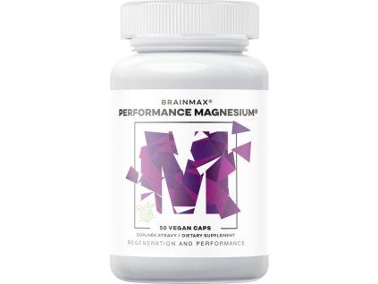 Performance Magnesium®, 1000 mg, Magnezij 200 mg + Vitamin B6 P5P, 50 biljnih kapsula