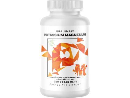 BrainMax Kalij Magnesium®, Kalij citrat + Magnezij malat, 200 biljnih kapsula