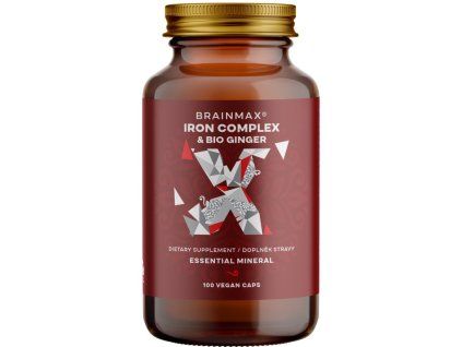 BrainMax Iron Complex®, željezo bisglicinat, 25 mg, 100 biljnih kapsula