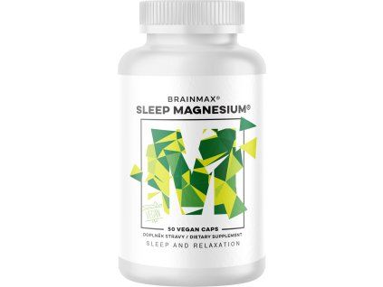 BrainMax Sleep Magnesium®, 320 mg, 50 kapsula (magnezij, GABA, L-teanin, vitamin B6, sok od višnje)