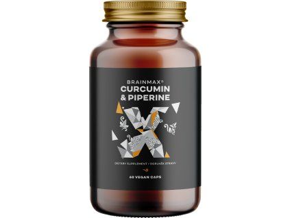 BrainMax Curcumin & Piperine, 60 biljnih kapsula